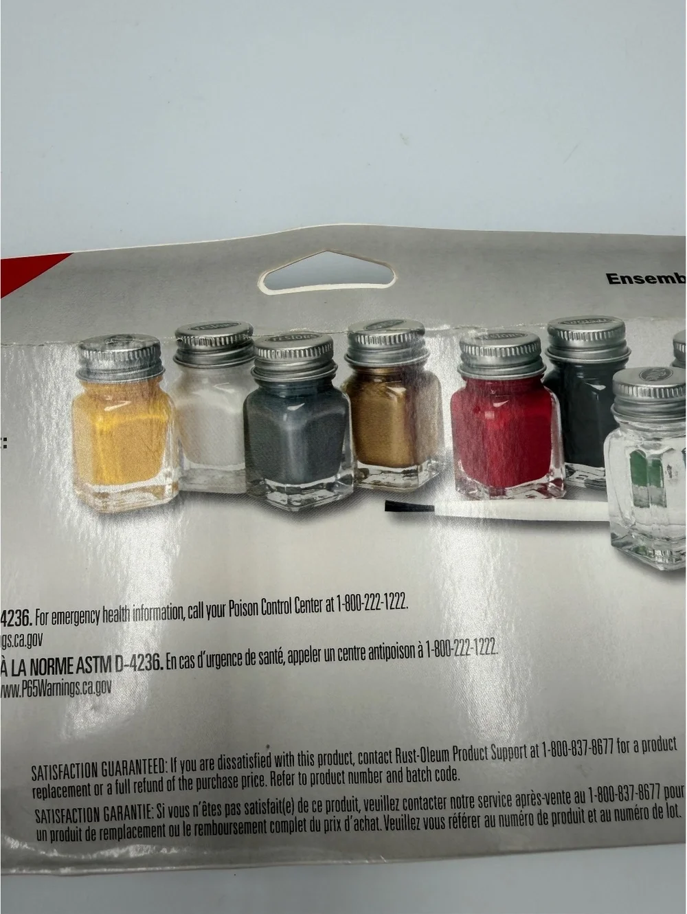 Sealed Testors Enamel Paint Set 10-Piece Multi-Surface Paints with Brush Arts